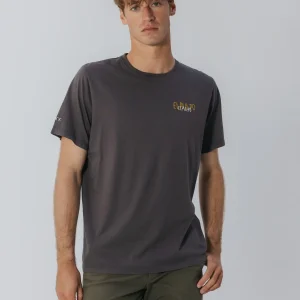 CAMISETA LOGO TEJIDO ANTRACITA