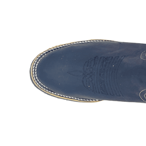 Bota Vaquera Negra Trabajo Oval